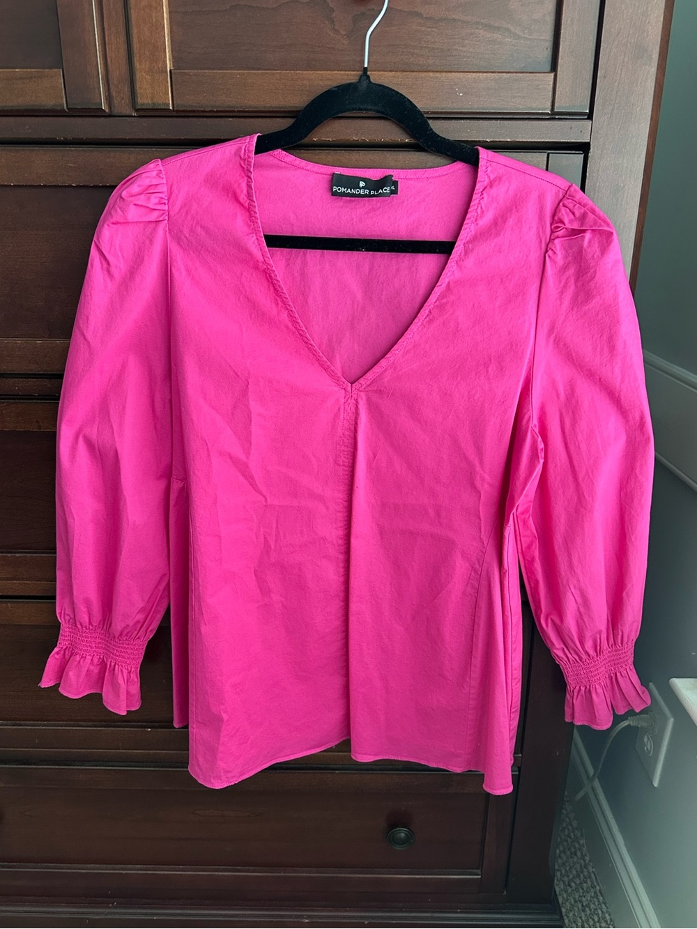Pomander Place Easton blouse in pink size XL